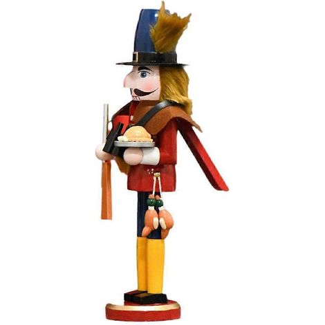 Décorations de Noël Casse-noisettes en bois Figurines de soldats Ornement de fête (1/4)
