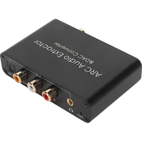 Convertisseur Audio SPDIF Optique vers Analogique 192KHz avec Sortie Casque 3.5mm pour TV et Système Home Cinéma (1/5)