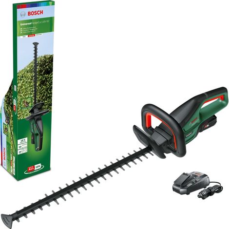 Bosch Akku Heckenschere UniversalHedgeCut 18V-50 (1 Akku, 18 Volt System, Messerlänge 50 cm)
