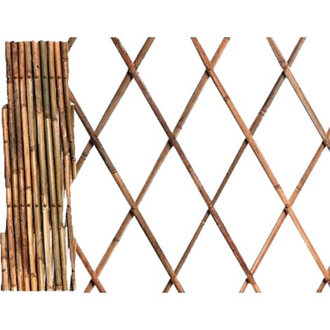 Traliccio estensibile in bamboo ornamento per esterno giardino Garden Deluxe Collection - 90x240 cm (1/5)