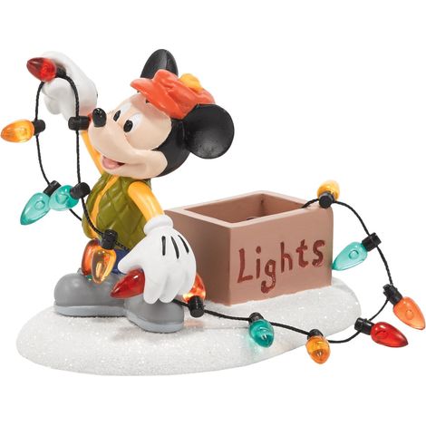 Mickey Illuminiamo il Natale Statuetta Natale Village Multicolore Department 56 Disney