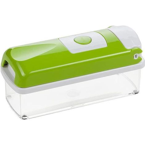Trancheuse, coupe-légumes et dés 12 en 1 avec récipient Nicer, hachoir, éplucheur et coupe-fruits (1/5)