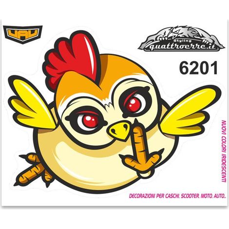Adesivi Stickers Standard Gallina 10 x 12 cm (1/4)