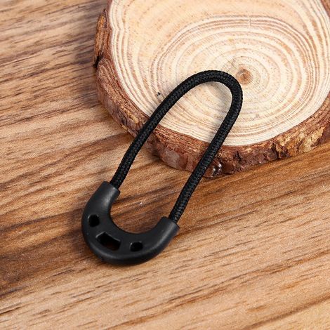 10 attaches à cordon réglables noires pour équipement de randonnée et sacs EDC (1/4)