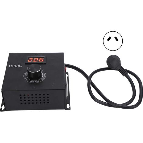 Régulateur de tension électrique à thyristor, variateur de puissance élevée, contrôle de vitesse avec bouton rotatif, prise australienne 220V, module de gradation réglable pour moteur et éclairage (1/5)
