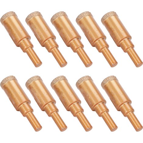 Ensemble de 10 forets diamantés pour carrelage et marbre (18 mm) (1/5)