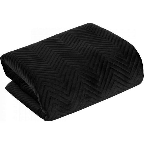 Colcha negra para sofá cama de 200x220 cm. (1/5)