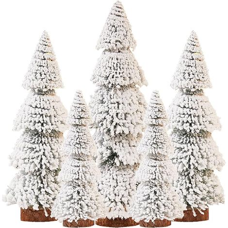 Mini sapin artificiel 10/15/20/25 cm Vert Mini sapin miniature Décoration de table Bricolage Vitrine (1/5)