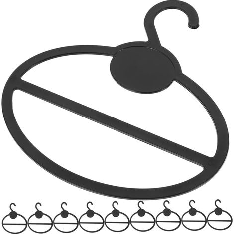 Organisateur de cintres ronds 50 pièces pour foulards et accessoires, support multifonctionnel (1/5)
