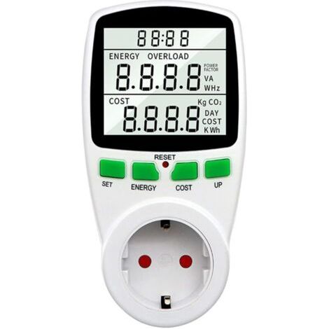Compteur électrique pour centrale de balcon . compteur de puissance . mini installation PV mini système solaire 3680 W . compteur d'énergie pour prise électrique (3680 W) (1/5)