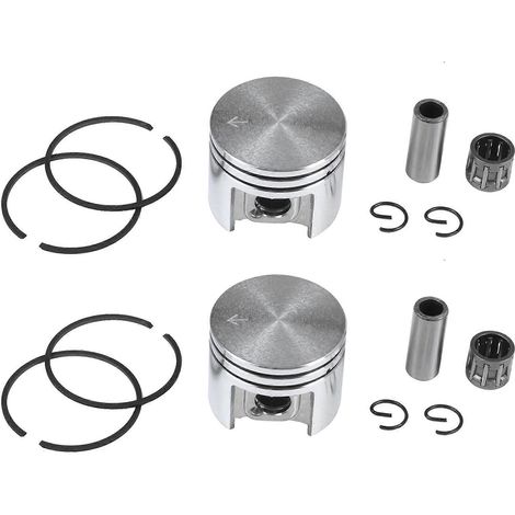 2 x 38mm Piston et anneaux 10mm broche Needle Bearing kit compatible pour Stihl Ms180 018 180 tronçonneuse (1/5)
