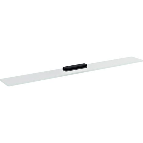 Sapho Pirenei - Étagère, longueur 80 cm, verre transparent/noir MY009B-16