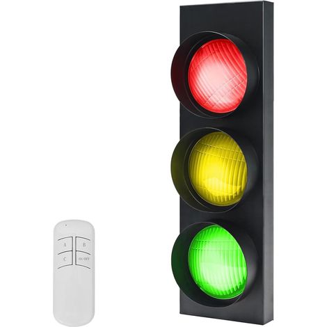 Feu de Circulation Appliques Murales L'industrie Rétro Bar Tricolore Lampe Voyant D'avertissement avec Interrupteur à Distance Spots Muraux LED Rouge Vert Lampe Café Maternelle Restauran Décorative (1/5)