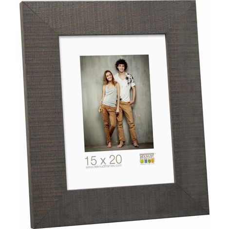 Cadre Photo Bois Brut Gris 29,4 x 29,4 x 1,8 cm (1/3)
