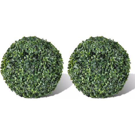 Planta de boj artificial 2 piezas 27 cm para uso interior o exterior DEC022054 (1/3)