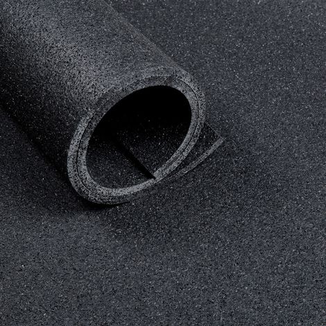 Sportbodenmatte 125 x 200 cm - Dicke 10 mm - Asphaltoptik