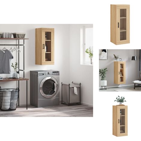 Sideboards - Living Wandschrank Sonoma-Eiche 34,5x34x90 cm (1/5)