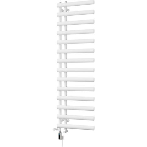 Elyan - White Dual Fuel Towel Rail H1592mm x W500mm Thermostatic WIFI (1/3)