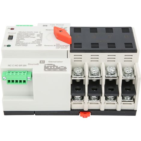 W2R-100 Automatischer Umschalter für Doppelstromversorgung, 4-polig, 100 A (1/5)
