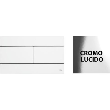 Placca slim dual - abbinabile alle cassette oli colore bianco