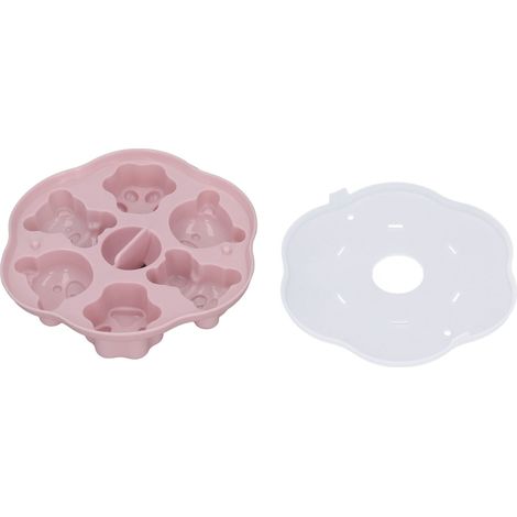 Moule à gelée en silicone rose en forme de patte d'ours et de chat, avec couvercle, idéal pour la cuisine. Parfait pour les glaçons, gâteaux et puddings. (1/5)