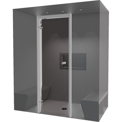 Hamam-Kabinenbausatz zum Befliesen 180 x 100 mit Dampfgenerator  2 (1/5)
