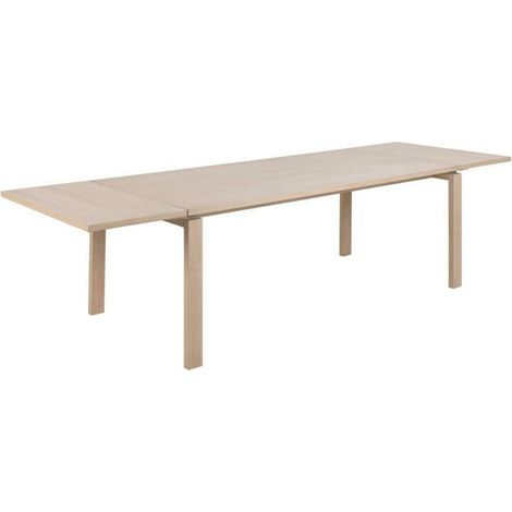 Mesa Norsica Ruvmeru 101 , 75x100x200cm, Alargamiento, Chapa de madera natural, Madera