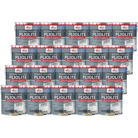 Pittura alla pliolite : per facciate e stucco - ARCAFAÇADE PLIOPROTECT - 20 x 10 L Giallo Paglia - RAL 085 90 30 - ARCANE INDUSTRIES