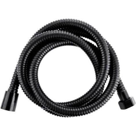 [JAMAIS UTILISÉ] Flexible de douche, flexible de 200 cm pour douchette, flexible de douche avec protection anti-torsion pour douchette, flexible de douche universel anti-torsion, noir (1/4)