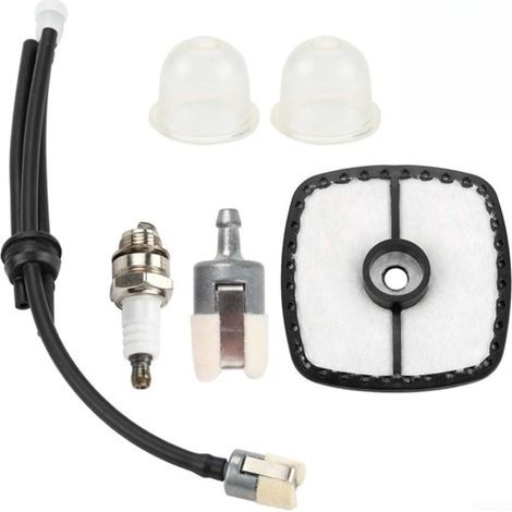 Filtre à air pour tondeuse à gazon, kit de réglage avec filtre à carburant, étincet conduite de carburant pour l'entretien des équipements (1/3)