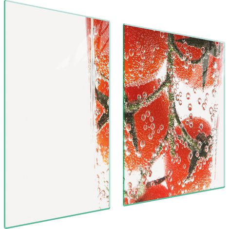 Glasplatte und Schneidebrett 100x52 Tomate (1/5)