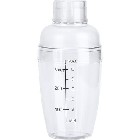 Shaker à cocktails avec balance, pichet à lait et verre en plastique 350ml pour bar à domicile (1/5)