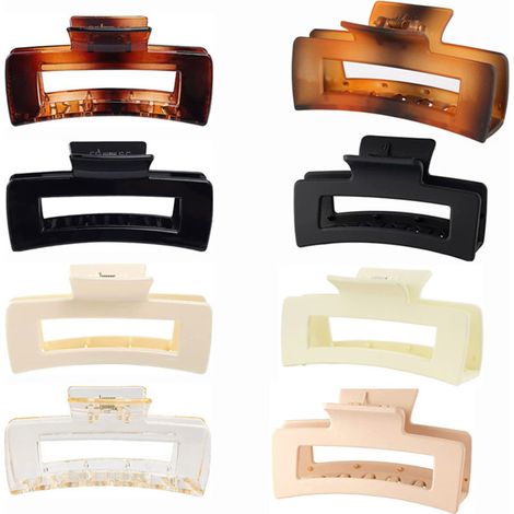 Conjunto de 8 pinzas para el cabello brillantes y esmeriladas, accesorios para el cabello para mujeres y niñas. (1/5)