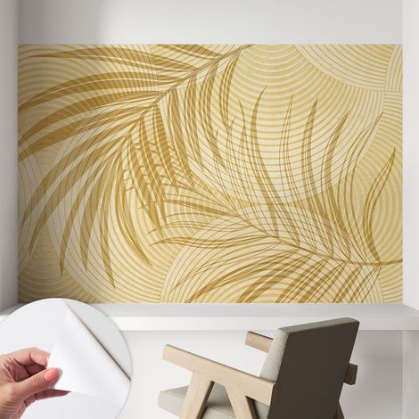Fotomurale adesivo stickers - murali decorativo - soggiorno moderno - effetto realistico - Eleganza tropicale 104x70 cm (1/5)