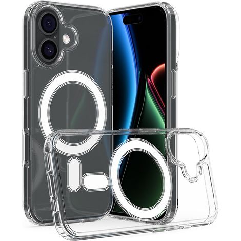 Coque pour iPhone 17, compatible MagSafe, transparente (1/5)