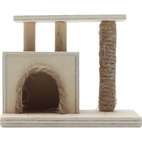 Châssis pour chat 1:12, maison miniature de poupée, support félin jouet, décoration mobilier accessoire (1/5)