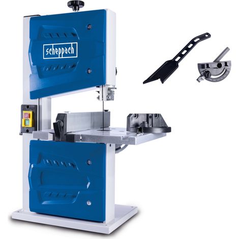 Scheppach Scie à ruban HBS25 - 350 W – 230 V - Hauteur de coupe 80 mm – Vitesse du ruban 880 m/min – Vitesse de rotation 1400 min-1 – Table inclinable à 45° (1/5)
