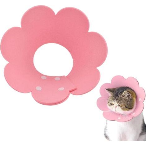 Collare anti-leccamento e anti-graffio per gatti, collare anti-morso per gatti, collari per animali domestici, collare anti-leccamento per gatti e cuccioli (rosa) (1/5)