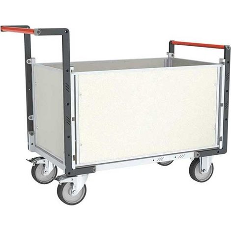 Transportwagen 4 Seiten PVC - Platte 1075x710 mm - Tragkraft 500 kg - 806724675