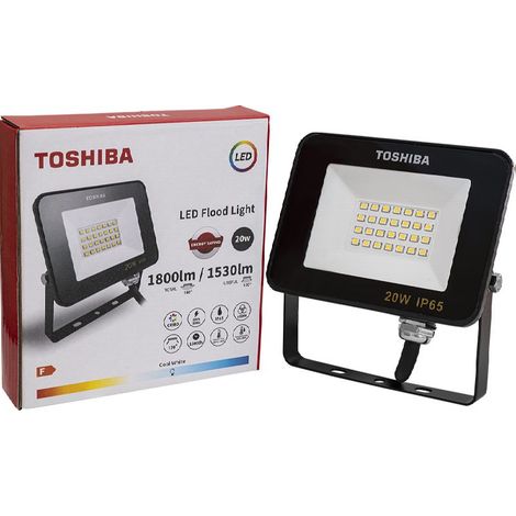 PROYECTOR LED TOSHIBA 20W 6500K IP65 - NEGRO