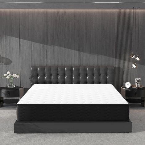 Iztoss – Matelas ressorts 140x190 cm – Épaisseur 20 cm – Mousse mémoire – Zones de confort différenciées – Super respirant