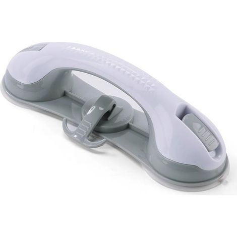 2pcs Poignée Douche avec 3 Ventouse, Poignée Ventouse Salle de Bain, Barre d'appui Douche de Sécurité,gris,288.58.5cm (1/3)