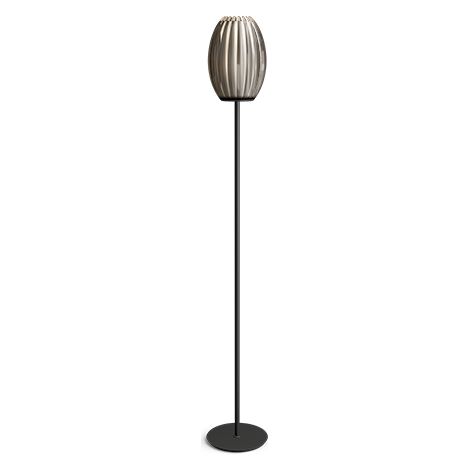Tentacle Lampadaire Noir, Fumé, Interrupteur Sur Cordon 1x E27