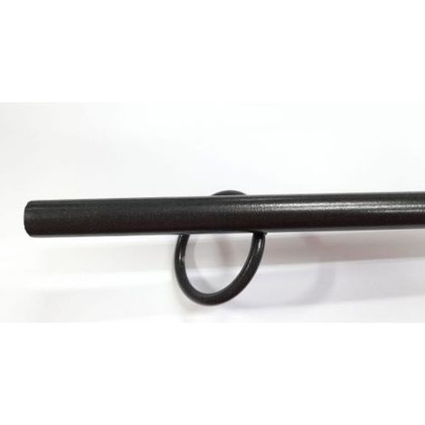 ASTA SOFFIETTO PER CAMINO IN FERRO Ø 16 MM CM 75 CON GANCIO (38068) (1/2)
