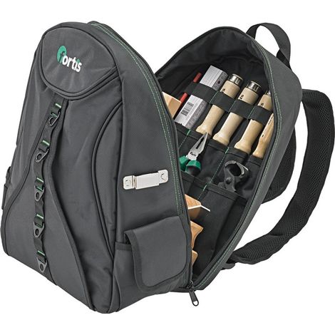 Fortis Werkzeugsortiment Holz 21-tlg. im Rucksack