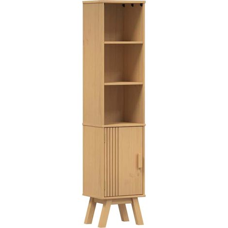 Maison Exclusive - Mobile da Bagno con lo scaffale Olden Marrone 35 x 30 x 159 cm