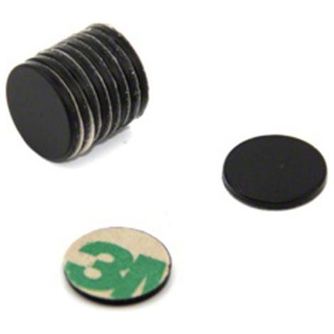 Adesivo N42 Black Epossidico Nero Magnete Per Arti, Mestieri, Produzione Di Modelli, Fai -Da -Te, Hobby, Ufficio E Casa - 10mm Dia x 1mm - 0,58kg Di Tiro - Pacchetto Di 10