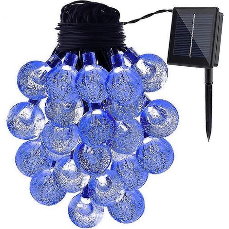 Guirlande solaire LED Berocia avec batterie, étanche, idéale pour l'extérieur et l'intérieur, jardin, fête, décoration, etc. (1/4)