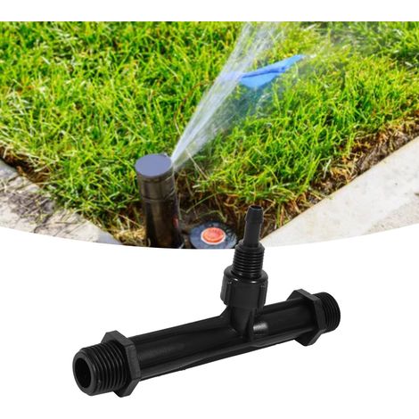 Inyector de fertilizante Venturi para riego agrícola y de jardines, plástico POM, conexión BSP G3/4 de pulgada, color negro, 1 unidad. (1/5)