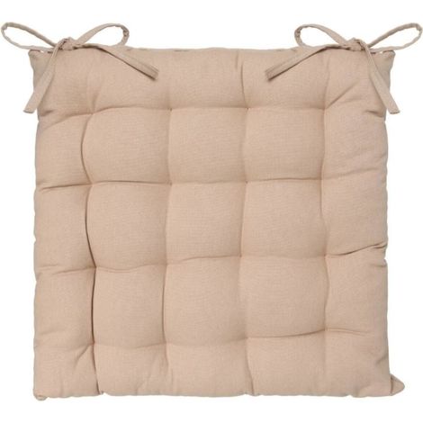 Cuscino per sedia in cotone rosa 6x38x38 cm (1/3)